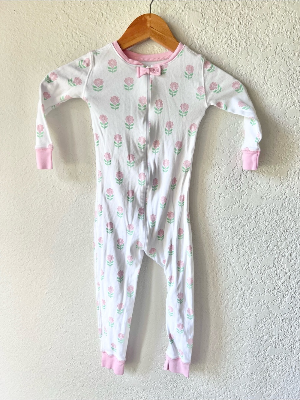The Beaufort Bonnet Company Floral Zip Up Pajamas Sz 4T